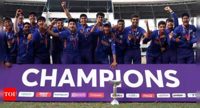 Yash Dhull - High Five: India win record-extending fifth U19 World Cup title, beat England by 4 wickets - timesofindia.indiatimes.com - Britain - Australia - India