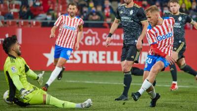 GIRONA 3 - PONFERRADINA 0 Samu Saiz, Juanpe y Juncà devuelven al Girona al playoff