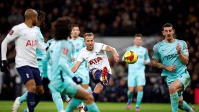 Antonio Conte - Yves Bissouma - Harry Kane - Emerson Royal - Rodrigo Bentancur - Dejan Kulusevski - Kane double sees Tottenham past Brighton in FA Cup - channelnewsasia.com - Manchester