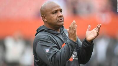 Brian Flores - Miami Dolphins - Stephen Ross - Hue Jackson says he wasn't paid to lose NFL games with the Browns but his situation had similarities to that of Brian Flores - edition.cnn.com - county Brown - county Cleveland - state Indiana - county Ross - county Anderson - county Cooper