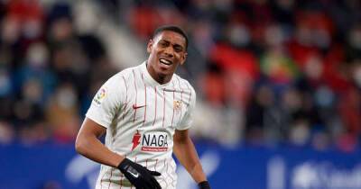 Anthony Martial struggles on Sevilla debut as ineffective Man Utd loanee substituted