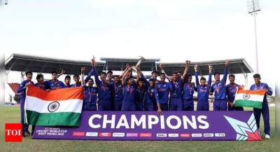 West Indies - Yash Dhull - BCCI to felicitate India U-19 boys in Ahmedabad - timesofindia.indiatimes.com - India -  Amsterdam -  Ahmedabad -  Delhi -  Bangalore - Guyana