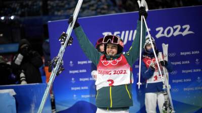 Australia’s Jakara Anthony wins gold in women’s moguls after smooth run at Beijing Games