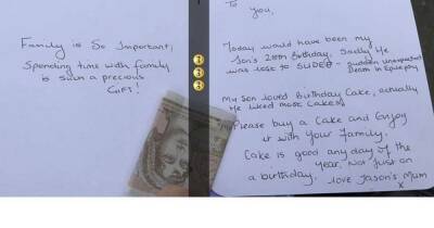 Woman stunned after stranger hands her letter and £10 in the street - manchestereveningnews.co.uk