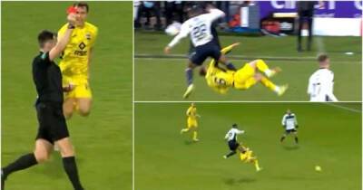 Harry Paton - SPL: Video shows Dundee defender making one of the worst tackles ever [video] - msn.com - Scotland -  Leicester - county Ross