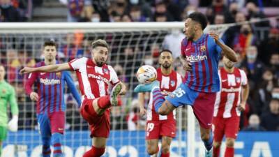 Luis Suarez - Dani Alves - Yannick Carrasco - Toby Davis - Jordi Alba - Diego Simeone - Fernando Kallas - Ronald Araújo - Clinical Barcelona down Atletico 4-2 win at Camp Nou - channelnewsasia.com