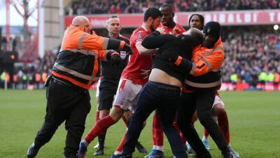 Gary Lineker - Nottingham Forest - Joe Worrall - Man arrested over on-pitch incident at Nottingham Forest's FA Cup win over Leicester City - rte.ie -  Leicester