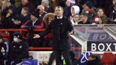 Brendan Rodgers - Nottingham Forest - Embarrassed Rodgers says Leicester lacked hunger in Forest drubbing - channelnewsasia.com -  Leicester - county Forest