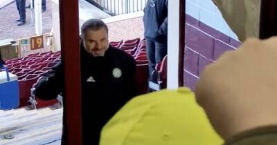 Celtic stars given jubilant Fir Park send off as footage captures Ange Postecoglou sharing a moment with fans