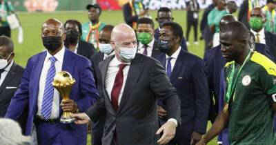 FIFA president Gianni Infantino left with egg on his face after AFCON trophy farce