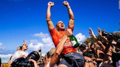 Surfing great Kelly Slater wins Billabong Pro Pipeline days before his 50th birthday - edition.cnn.com - state Hawaii