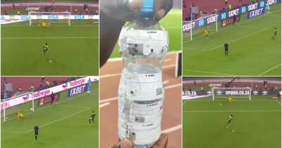 Mohamed Salah - Sadio Mane - AFCON: Egypt goalkeeper Gabaski’s water bottle covered with tactical information v Senegal - givemesport.com - Egypt - Senegal - Jordan