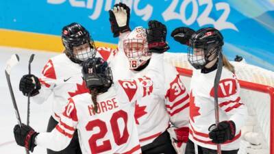 Canada-ROC Olympic women's hockey game in Beijing starts late, with masks