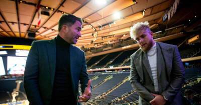 Jake Paul - Eddie Hearn - Eddie Hearn bluntly tells Jake Paul to his face that he won't be world champion - msn.com - Britain