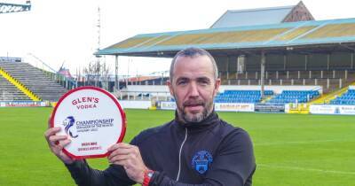 Morton boss scoops Championship Manager of the Month award after stunning month in charge