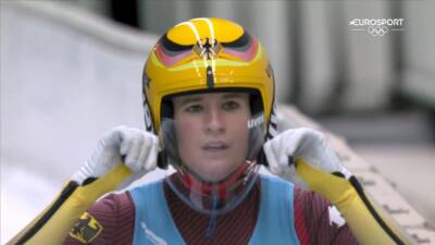 Winter Olympics 2022 - Natalie Geisenberger tops luge leaderboard after second heat as Julia Taubitz drops to 14th