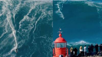 Nueva semana de olas gigantes y surf en Nazaré