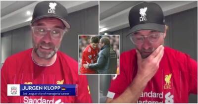 Jurgen Klopp's reaction to Liverpool winning the Premier League in 2020 is a real tear-jerker