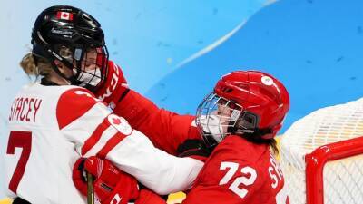 Canadian women's ice hockey team wait for Russian rivals' COVID results before winning Beijing Winter Olympics match