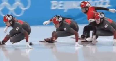 Canadian media question whether Chinese skater deliberately took out fellow competitor at Olympics
