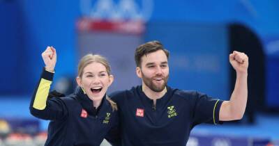 Olympics-Curling-Sweden hammer Britain to claim mixed doubles bronze