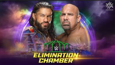 Best of WWE past and present clash as Goldberg and Roman Reigns go head to head at Elimination Chamber in Jeddah