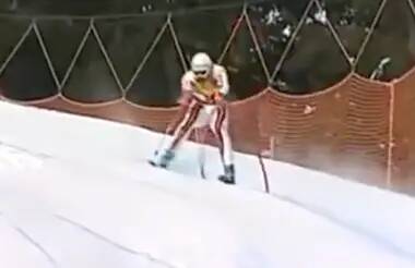 French Skier Yannick Bertrand Takes Agonising Slalom Gate To Groin, The Commentary Is Incredible