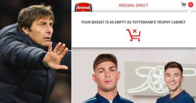 Arsenal official club shop remove empty 'trophy cabinet' message - msn.com