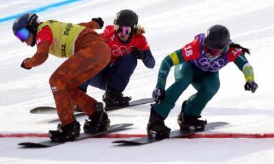 British gold hopes dashed as Bankes exits in snowboard-cross at Beijing