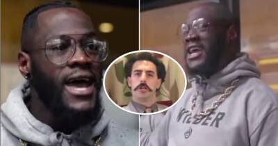 Deontay Wilder's hilarious English accent will always sound like Borat