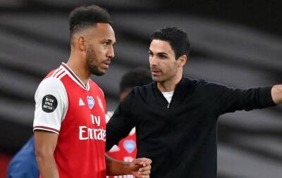 Arteta hits back at Aubameyang, saying he was 'solution, not the problem'