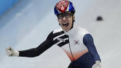 South Korea’s Hwang Daeheon wins Olympic gold in short track