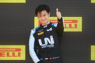 Guanyu Zhou says F1 pressure will be less than in F2 this season