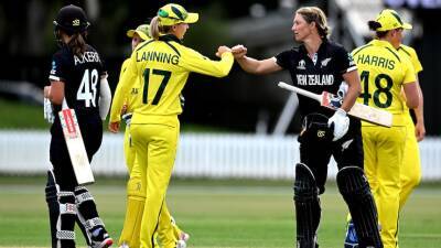 Beth Mooney - Alyssa Healy - Rachael Haynes - Meg Lanning - Grace Harris - Ashleigh Gardner - Sophie Devine - Amelia Kerr - New Zealand defeats Australia by nine wickets in Women's Cricket World Cup warm-up match - abc.net.au - Australia - New Zealand - county White - Pakistan - Lincoln