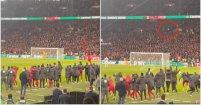 Klopp, Thiago, Diaz: Footage of Kepa's penalty shows reaction from Liverpool squad