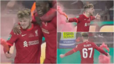 Liverpool’s Harvey Elliott written to by FA after Carabao Cup celebrations