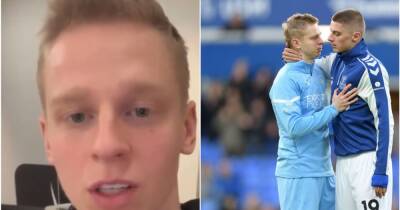 Man City star Oleksandr Zinchenko joins Ukrainian players to send plea amid Russian conflict