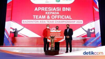 Tim Putri Indonesia Juara BATC 2022, BNI Beri Tabungan ke Atlet-Ofisial
