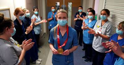 It’s good to be back – Olympic athlete moved to tears on return to job as nurse