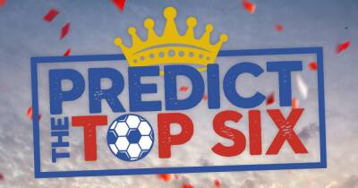 Predict the Premier League Top Six for a chance to WIN £100 in vouchers