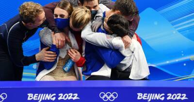 'Is that Bing Dwen Dwen... on ice?' 7 stronger together figure skating moments at Beijing 2022