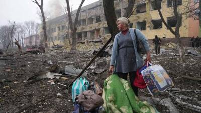Ukraine war: Zelenskyy condemns Russia 'war crime' over Mariupol hospital airstrike