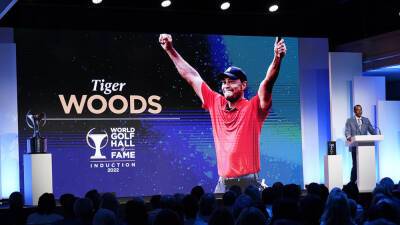 Tiger Woods inducted into Hall with hard work and big payoff