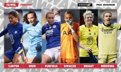 Vivianne Miedema, Caroline Weir: The nominees for GMS Fans’ WSL February Player of the Month