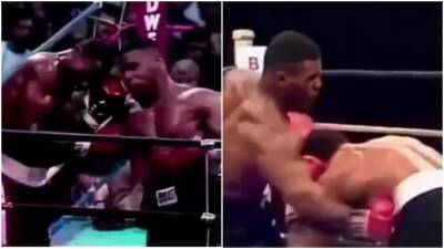 Mike Tyson - Roy Jones-Junior - Mike Tyson's signature move looks even more brutal in slow-motion - givemesport.com