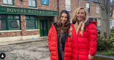 ITV Coronation Street's Nicky and Daisy look gorgeous as they pose on cobbles ahead of becoming love rivals