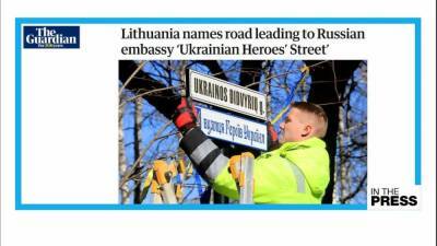 European cities name streets of Russian embassies after 'Ukrainian heroes' - france24.com - Britain - Russia - France - Ukraine - Madrid - New York - Lithuania