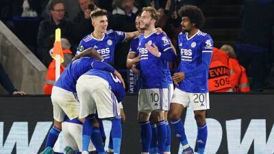 Brendan Rodgers - Wilfred Ndidi - Harvey Barnes - Kasper Schmeichel - Benjamin Bourigeaud - Leicester City - Leicester take control against Rennes with 2-0 first-leg win - bt.com - France -  Leicester