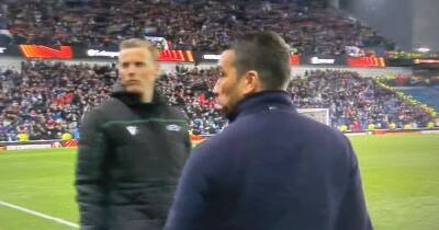 Gio van Bronckhorst and Rangers get Red Star handshake 'snub' as Ibrox boss left baffled by Dejan Stankovic storm off