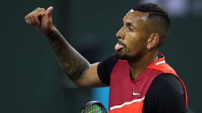 Nick Kyrgios wins Indian Wells first-round match in straight sets against Sebastian Baez